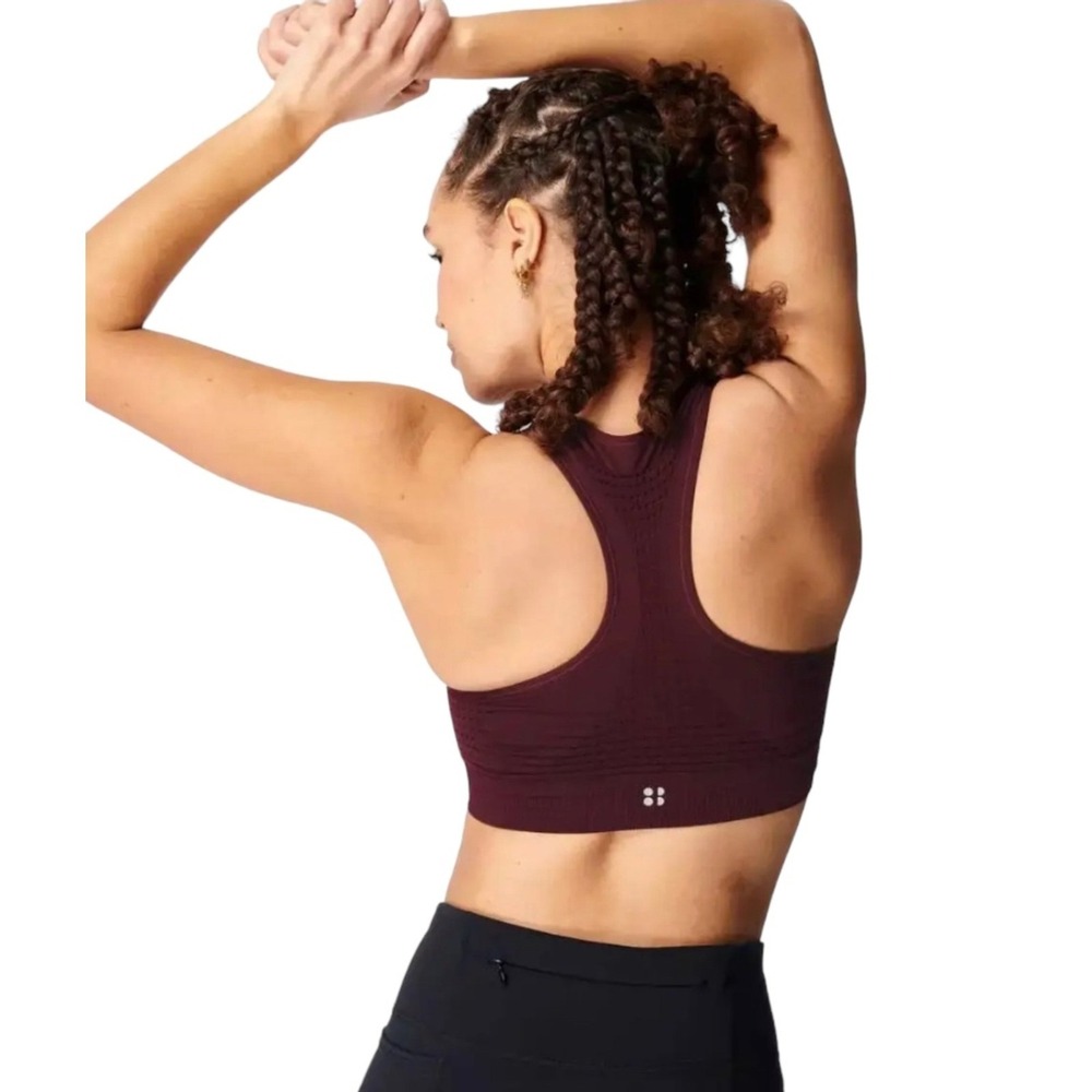Sweaty Betty Black Cherry Purple a Stamina‎ Sports Bra S - Picture 2 of 7
